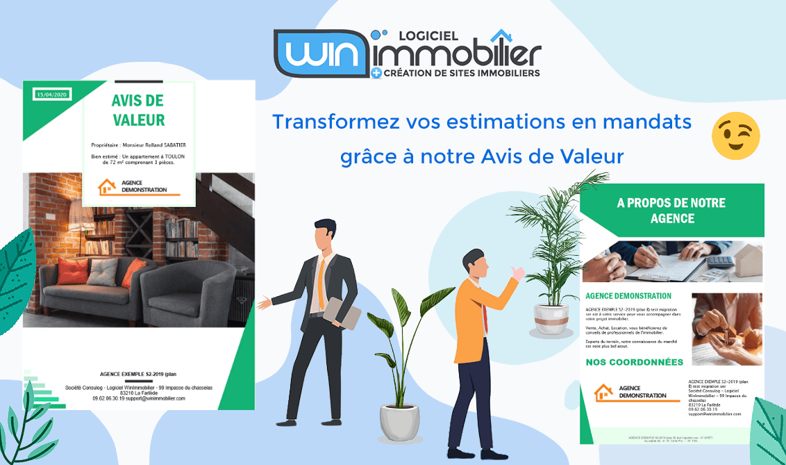Avis de valeur WinImmobilier et module estimation