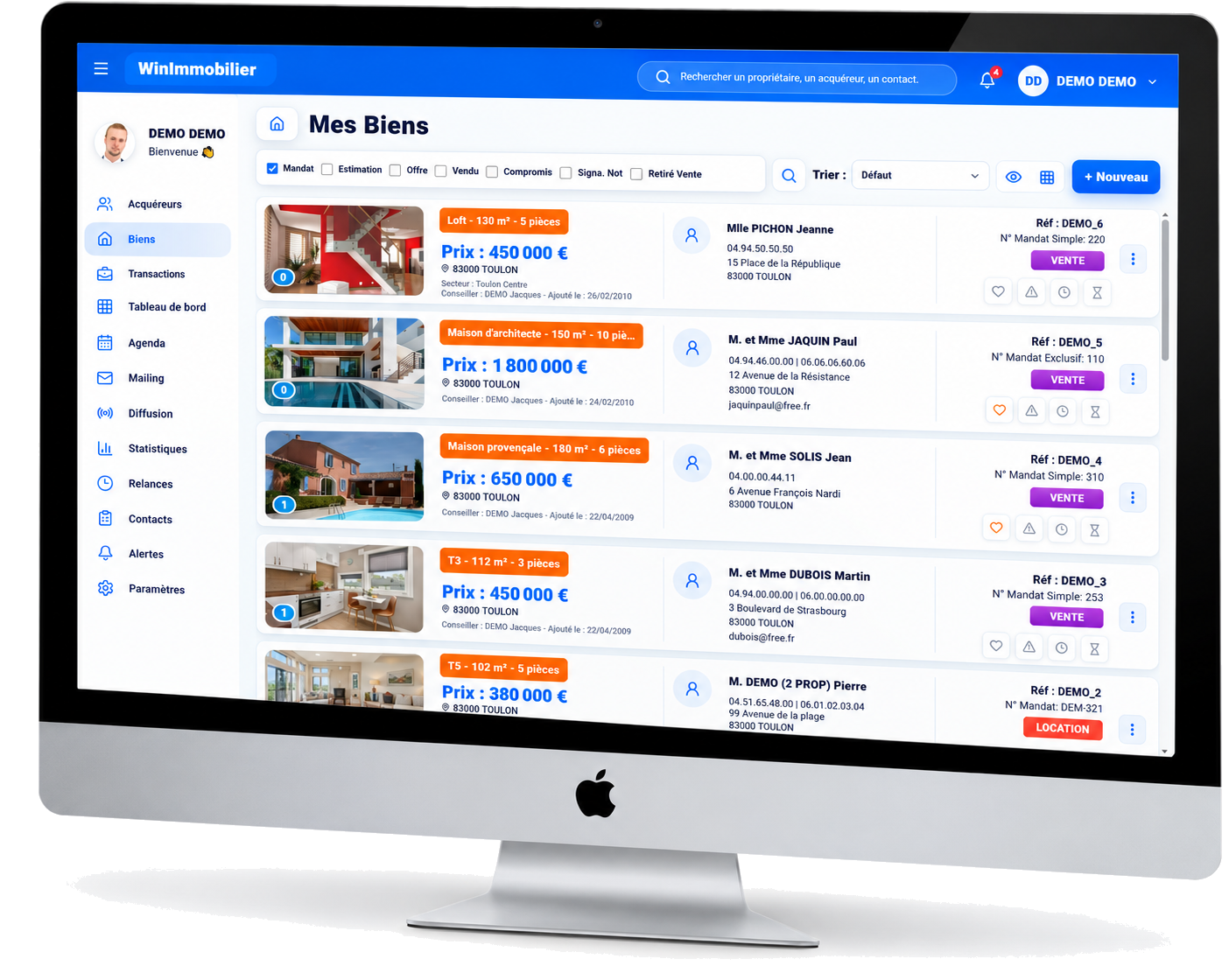 Outils de gestion WinImmobilier