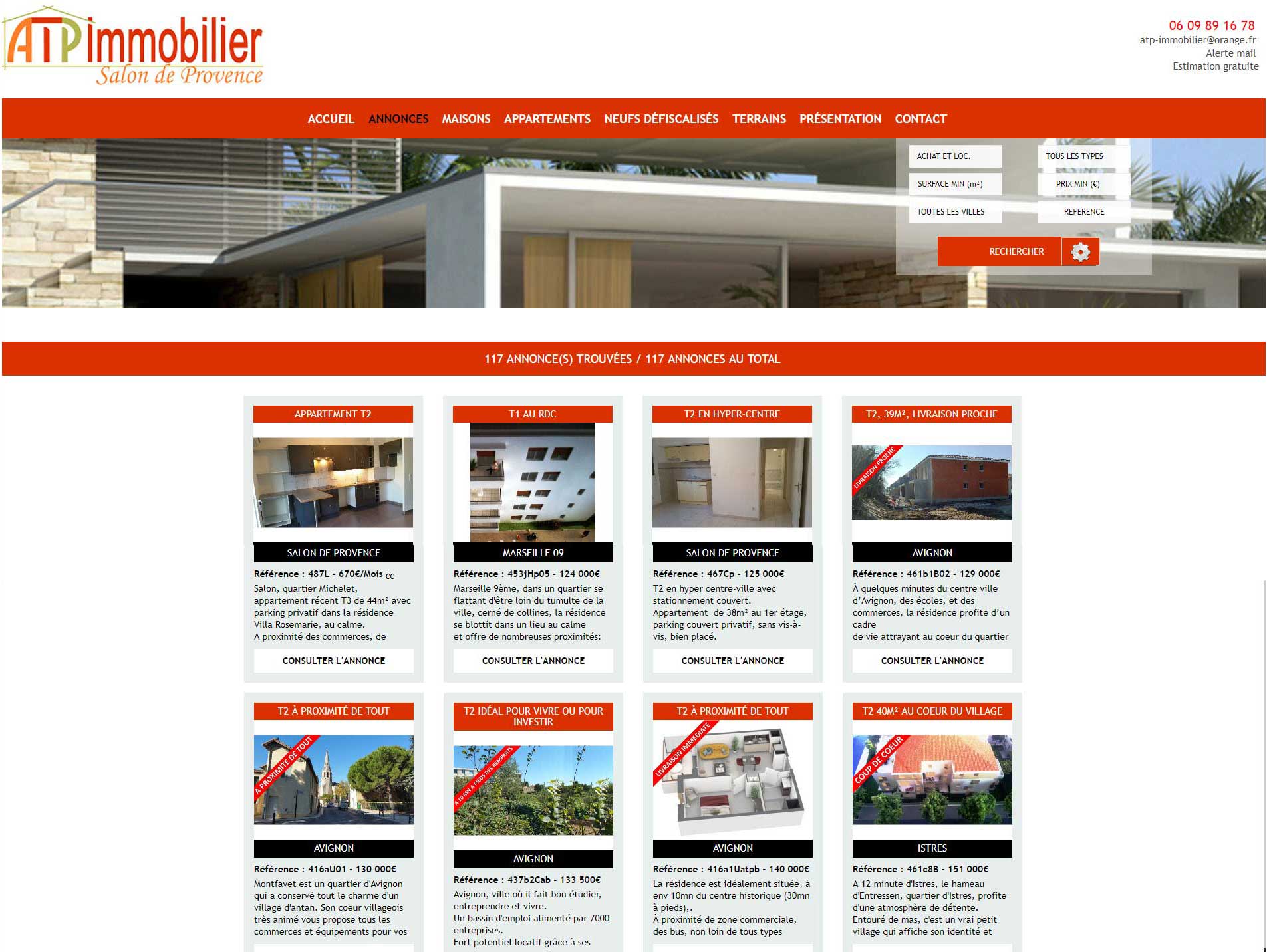 Site immobilier ATP Immobilier