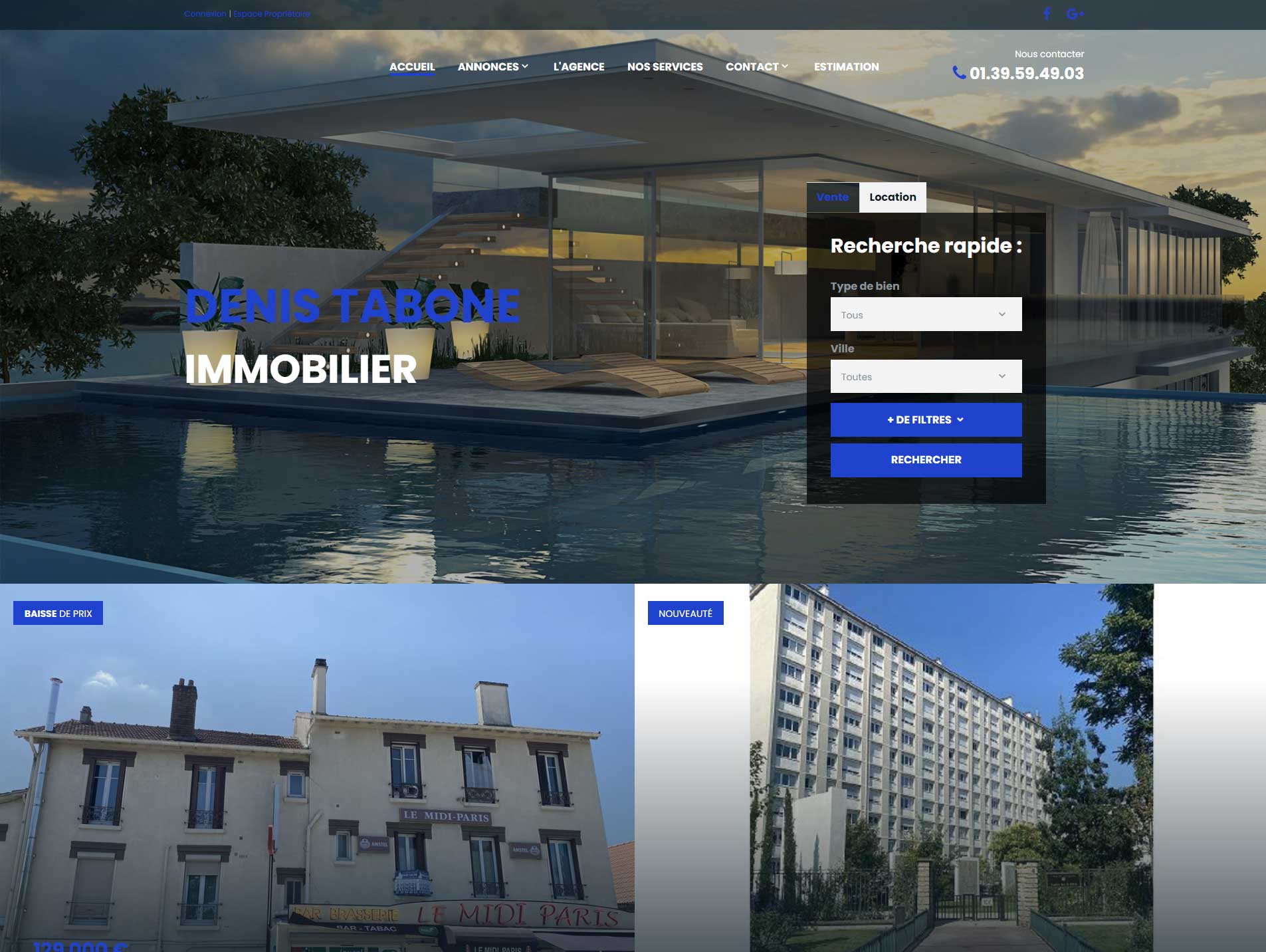 Site immobilier Denis Tabone